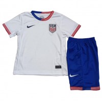 Echipament fotbal Statele Unite Tricou Acasa Copa America 2024 pentru copii maneca scurta (+ Pantaloni scurti)